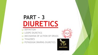 DIURETICS ll PART 3 ll MECHANISM ACTION OF DRUGS ll [upl. by Elmo]