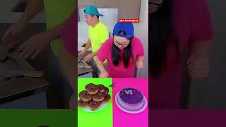 Donuts 🍩 vs spicy 🥵 sauce cake icecream 🍨funny viralvideo shorts [upl. by Cave404]