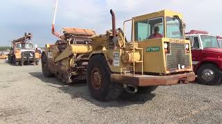 Lot 502 September Public Auction 1985 CAT 613C Paddle Wheel Scraper [upl. by Nathanil899]