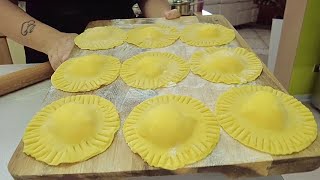 RAVIOLI XXL ripieni 🥟 Pasta fresca fatta a mano [upl. by Suoilenroc]