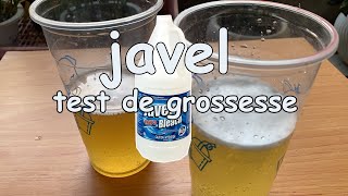 test de grossesse avec javel positif et négatif ✔️ test de grossesse naturel avec javellisant [upl. by Clio]