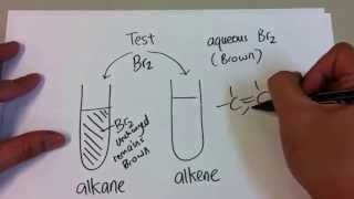 Bromine Water test for Alkanes and Alkenes [upl. by Garwin]