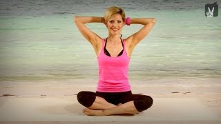 Pilates Workout on the Beach  Fit werden am Strand mit Jenny Winkelmann [upl. by Kassie]