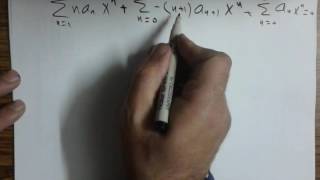 Power Series Solutions of Differential Equations  ثامر قدورة [upl. by Ecirted]