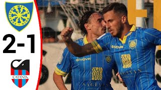 Carrarese vs Catania 21 All Goals and Extended Highlights [upl. by Llerrud836]