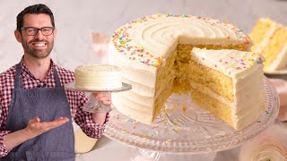 The Most AMAZING Vanilla Cake Recipe [upl. by Artap]