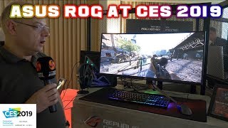 ASUS ROG at CES 2019  NEW Boards Coolers laptops and Monitors [upl. by Lennox]