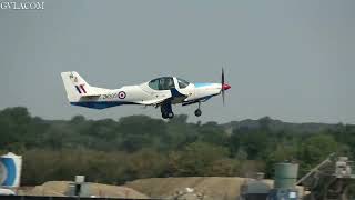 Royal Air Force Grob G120TPA Prefect departure RIAT 2022 [upl. by Lyon]