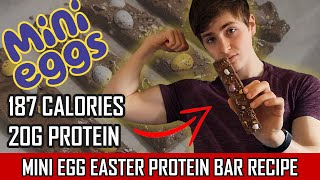 Cadburys Mini Egg Protein Bar Recipe  Easy Homemade Low Calorie High Protein Anabolic Easter Recipe [upl. by Gannon]