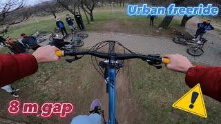 URBAN FREERIDE IN BUCHAREST  Bike Vlog [upl. by Yblek]