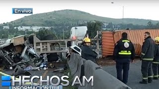 Video Vuelca trailer en Tlalnepantla Cierran circulación en Av Jesús Reyes Heroles [upl. by Adamik427]