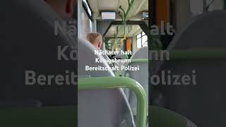 Nächster halt Königsbrunn Bereitschaft Polizei Tram Siemens combino Linie 3 [upl. by Reena]