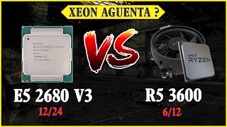 Ryzen 5 3600 vs Xeon E5 2678 v3  RTX 2060 [upl. by Woody374]