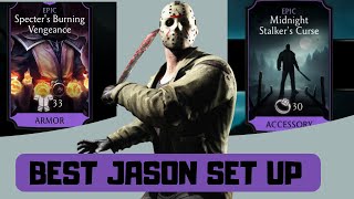 THE ULTIMATE Slasher Jason Krypt set up Easy and Safe MK Mobile [upl. by Ahsiuqat]