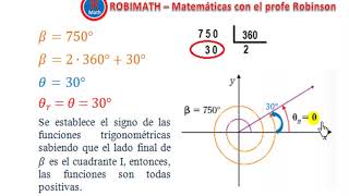 Funciones trigonométricas de ángulos coterminales [upl. by Ordisi]