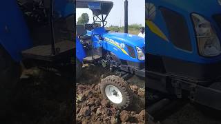 New holland 5510 on Agriona 16quot plough shorts youtubeshorts tractor newholland farmer viral [upl. by Ewart]