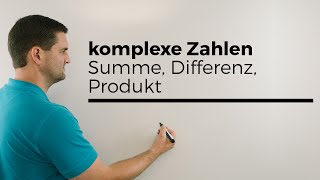 Rechnen mit komplexen Zahlen Summe Differenz Produkt  Mathe by Daniel Jung [upl. by Klepac724]