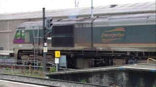 Irish Rail Class 201 206  Enterprise departing Connolly Station [upl. by Lidaa33]