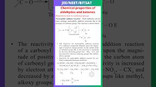 Reactions due to carbonyl group  chemical properties of aldehydes and ketones  JEE  NEET  Bitsat [upl. by Retsam73]