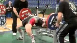 Girl bench press 170 kg bw  68 kg [upl. by Dnomyar540]