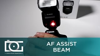 CANON 430 EX III RT TUTORIAL  Does It Have an Auto Focus Assist Beam [upl. by Almund]