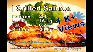 Grilled Salmon  Pink Salmon  Tasty But Healthy Salmon  Grilled Salmon Recipe  Salmon Cook Temp [upl. by Haynor896]