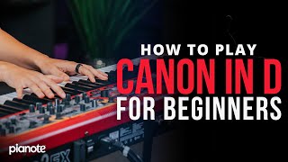 How To Play Canon In D For Beginners Piano Tutorial with Sheet Music [upl. by Nisse]