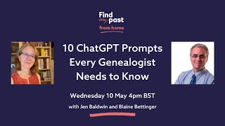 10 ChatGPT Prompts Every Genealogist Needs to Know  Findmypast [upl. by Keisling386]