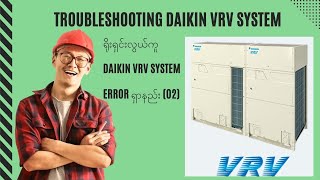 Daikin VRV system trouble shooting 02 [upl. by Ahsiekel]