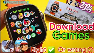 How To Download Games in T800 Ultra Smart Watch  T800 ultra smart watch game download  T800 ultra [upl. by Chrisman]