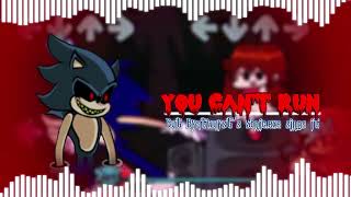 You Can’t Run But Bratwurst’s Sonicexe sings it FNF Sonicexe mod [upl. by Leivad57]