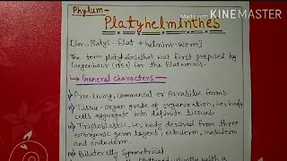 Phylum platyhelminthes characters and classification explain [upl. by Grantley879]