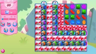 Candy Crush Saga LEVEL 1407 NO BOOSTERS [upl. by Eimaral292]