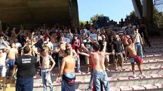 Lecce  Casertana 20 Ultras Casertani Cori Durante la Partita [upl. by Essila]