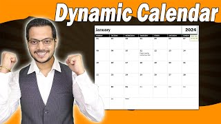 Dynamic Calendar in excel  We have two simple options to create dynamic calendar [upl. by Nerw]