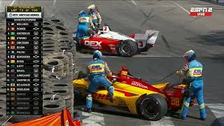 IndyCar 2023  St Petersburg  Grosjean vs McLaughlin [upl. by Illoh]