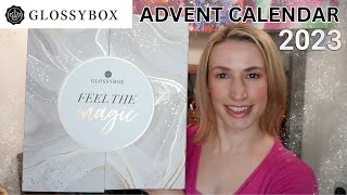 GLOSSYBOX 2023 ADVENT CALENDAR UNBOXING [upl. by Bondie]