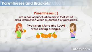 Parentheses vs Brackets  Uses and Examples [upl. by Bitthia768]