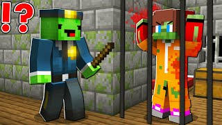 How ZOMBIE JJ Prisoner ESCAPE Prison vs Mikey Police man  Minecraft  Maizen [upl. by Fiora]