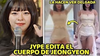 CRTICAN A JYPE POR EDITAR LA CINTURA DE JEONGYEON DE TWICE EN EL VIDEO MUSICAL ONE SPARK [upl. by Asel]