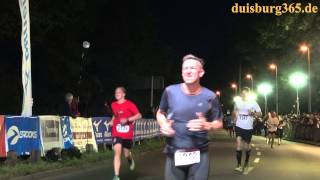 Bunerts Lichterlauf 2014  Die 5km Strecke  Regattabahn Duisburg [upl. by Enelyt]