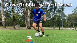 Close Dribbling amp First Touch Training Session [upl. by Cummins]