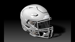 NFL Riddell Speedflex Geosanmo 3D Print Model [upl. by Retep]