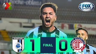 ¡Gallos no deja que Toluca se meta en los primeros cuatro  Querétaro 10 Toluca  Liga MX [upl. by Ellezaj]