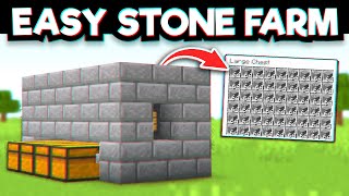 Minecraft AFK Stone Generator  9800 per Hour [upl. by Enaitsirhc297]