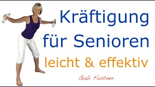 🧿 22 min Kräftigung für Senioren  sanftes Ganzkörpertraining mit oder ohne Gewicht im Stehen [upl. by Gerfen379]