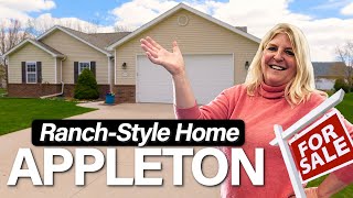 Stunning RanchStyle Home in Grand Chute WI  Appleton Home For Sale [upl. by Adnalay94]