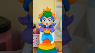 Ho fatto la principessa PEACH ma arcobaleno 👑 🌈 peach rainbow clay supermario [upl. by Jaella491]