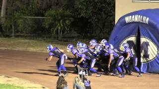 Moanalua Football 2013 Alternate Uniform Entrance [upl. by Romney]