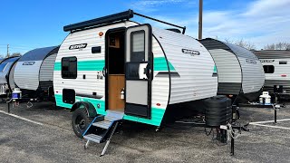 Light Weight Couples Coach RV Walkthrough  2024 Sunset Park RV Sunray Sport 149  Retro Styling [upl. by Cogen]